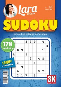 Lara rešuje Sudoku